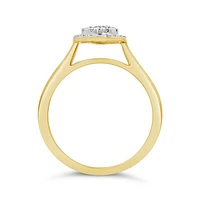 10K Yellow Gold 0.50CTW Three Piece Diamond Bridal Set