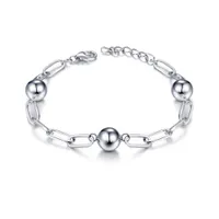 Sterling Silver Sphere Adjustable 8" Bracelet