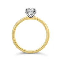 New Brilliance 14K Gold Lab Grown 1.25CTW Diamond Solitaire Ring