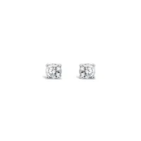 Sterling Silver Lab Grown 0.32CTW Diamond Stud Earrings