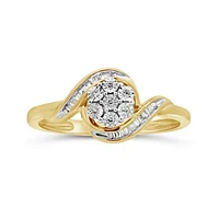 10K Gold Diamond Promise Ring