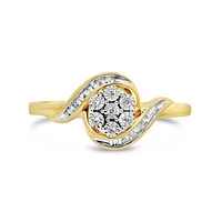 10K Gold Diamond Promise Ring