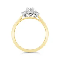 Glacier Fire 14K Yellow Gold Canadian 0.55CTW Diamond Three-Stone Ring