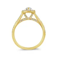 My Diamond Story 14K Yellow Gold Canadian 1.50CTW Marquise Diamond Bridal Ring