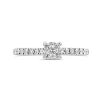 Glacier Fire 10K White Gold Canadian 0.37CTW Diamond Bridal Ring