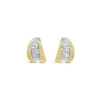 Glacier Fire 10K Yellow Gold Canadian 0.10CTW Diamond Earrings