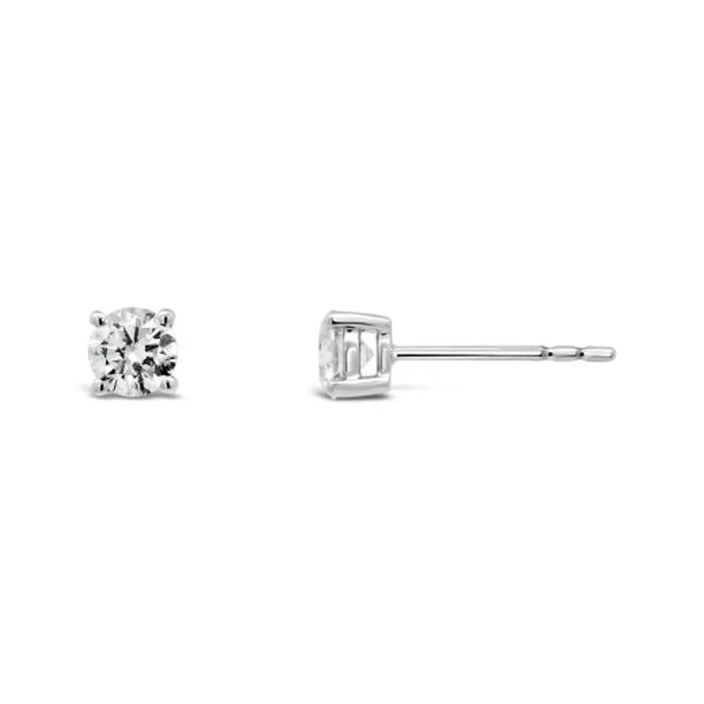 Glacier Fire 14K White Gold Canadian 0.60CTW Diamond Stud Earrings