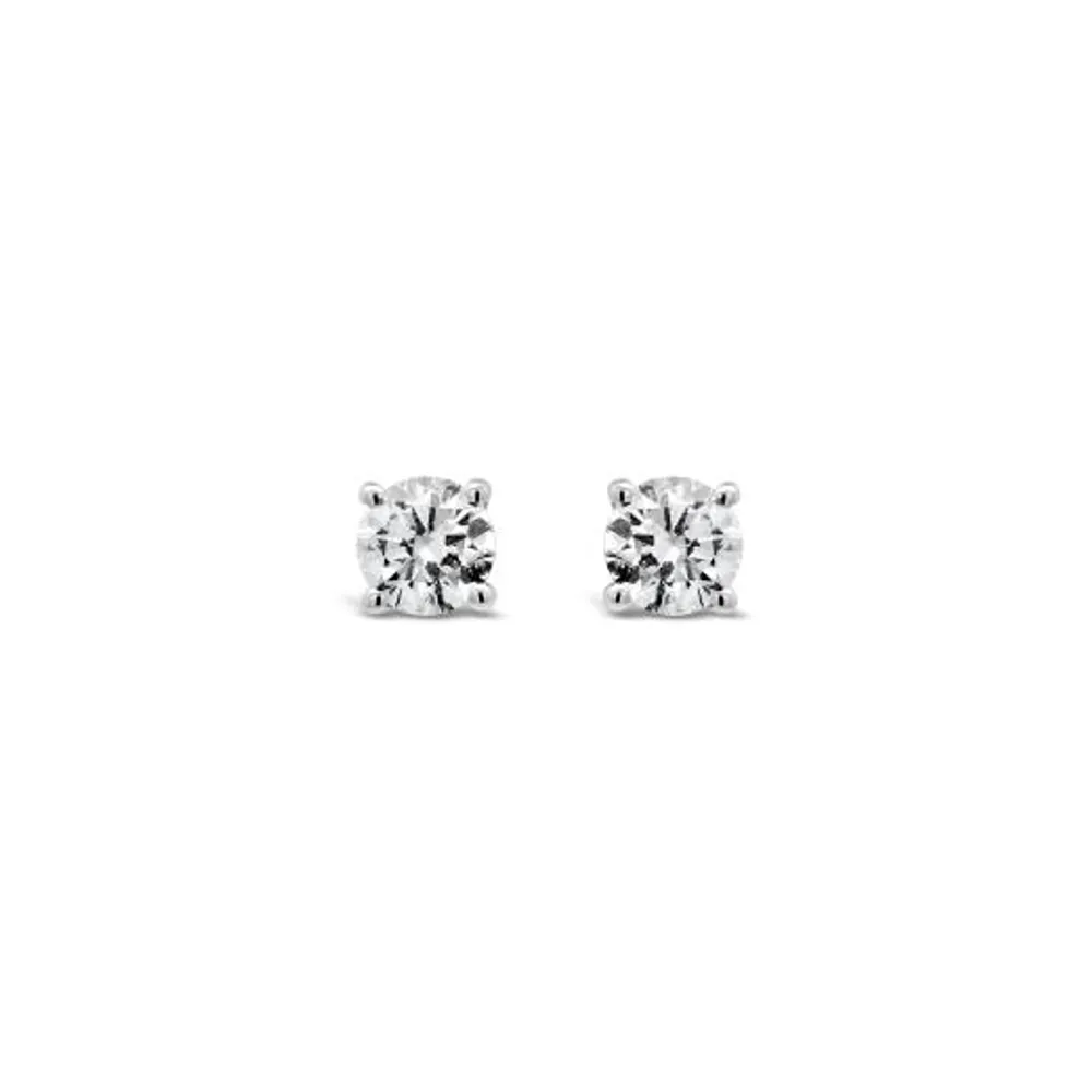 Glacier Fire 14K White Gold Canadian 0.60CTW Diamond Stud Earrings