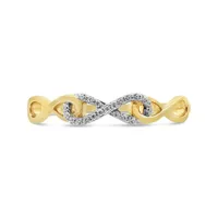 Infinite Love 10K Yellow Gold Diamond Fashion Ring