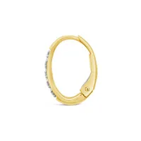 Charmables 10K Yellow Gold Diamond Single Hoop Earring