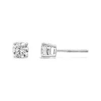 New Brilliance 14K White Gold Lab Grown 1.00CTW Diamond Stud Earrings