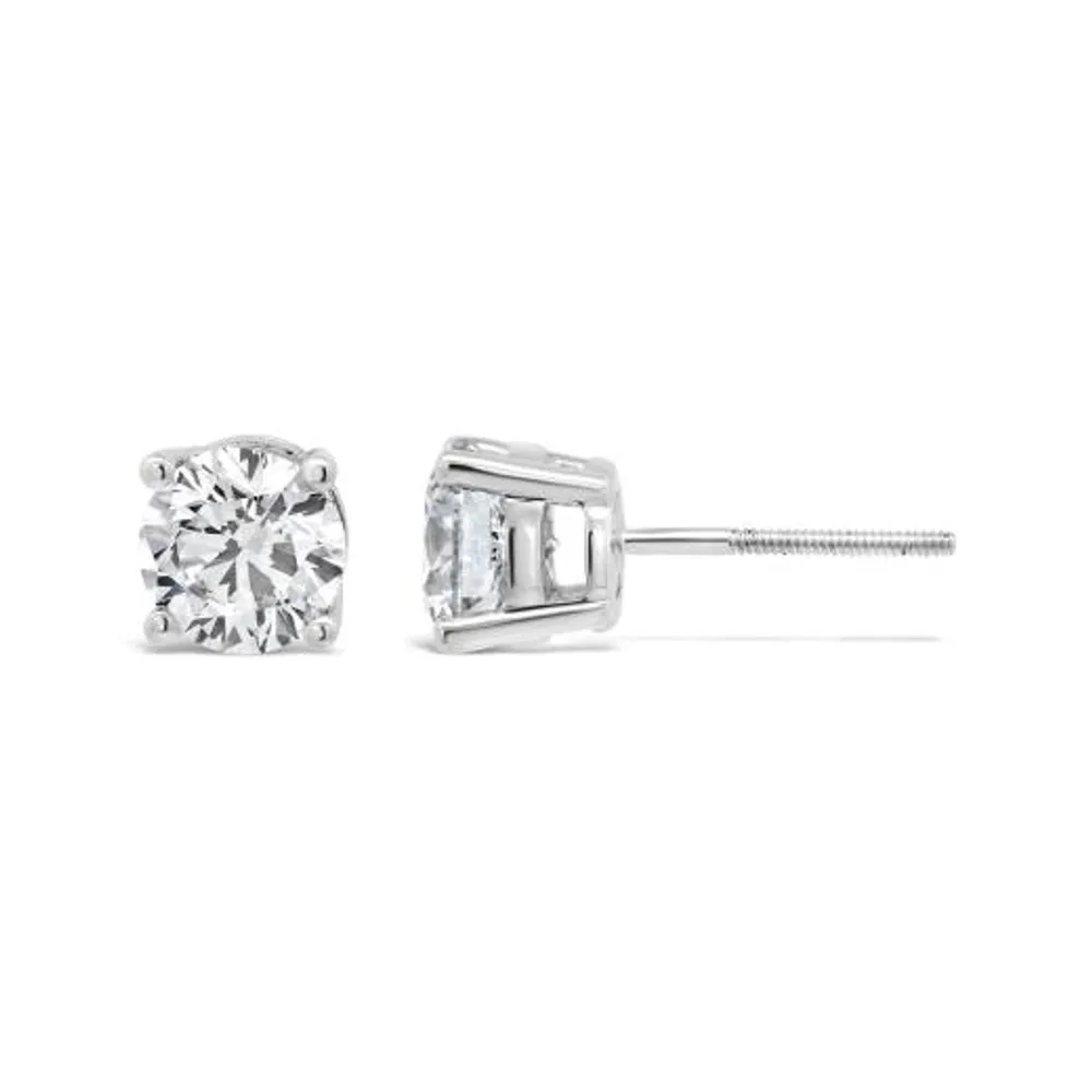 New Brilliance 14K Gold Lab Grown 2.00CTW Diamond Stud Earrings