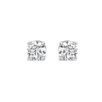 New Brilliance 14K White Gold Lab Grown 2.00CTW Diamond Stud Earrings