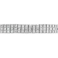 14K White Gold 10CTW Diamond Tennis Bracelet