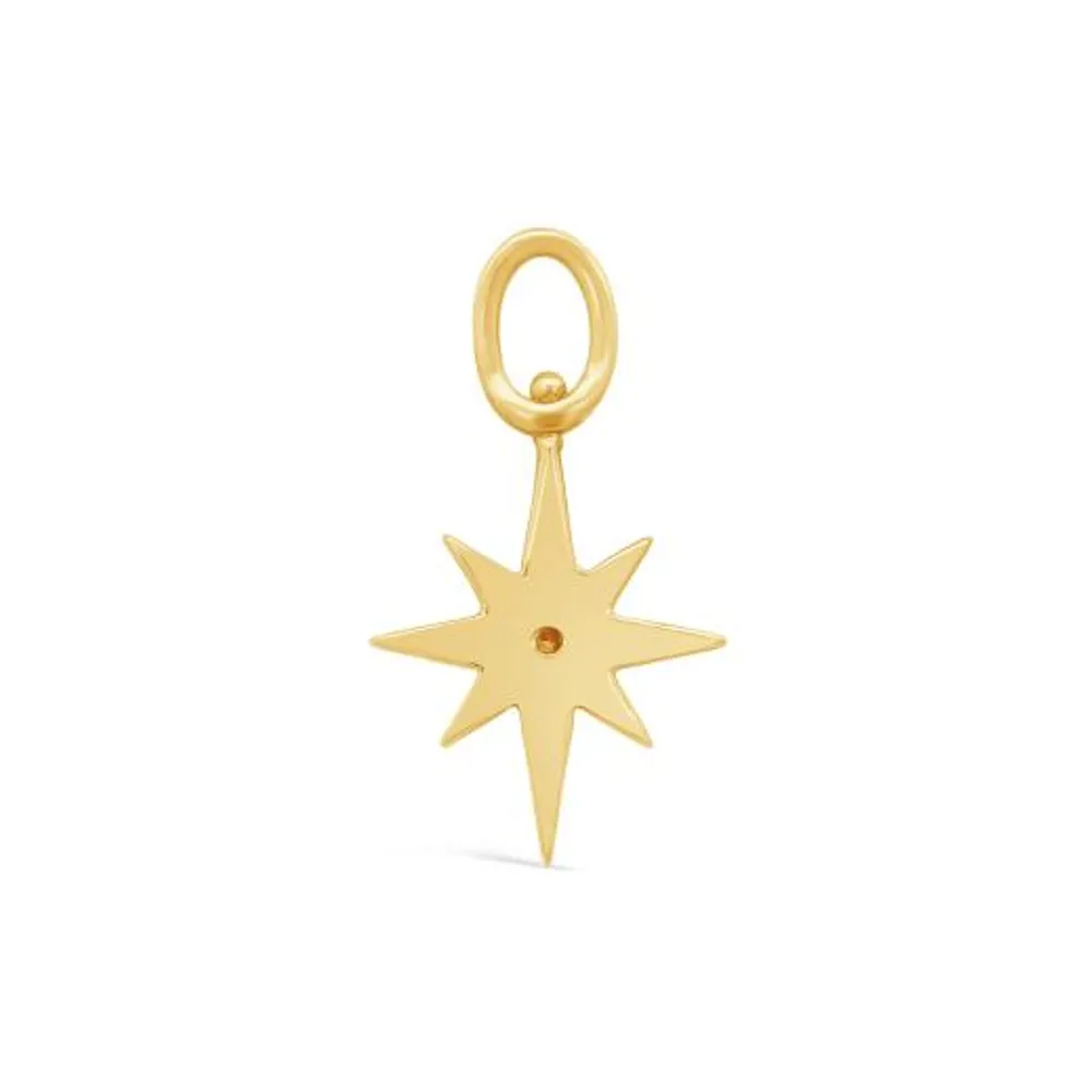 Charmables 10K Yellow Gold Diamond Northern Star Interchangeable Charm