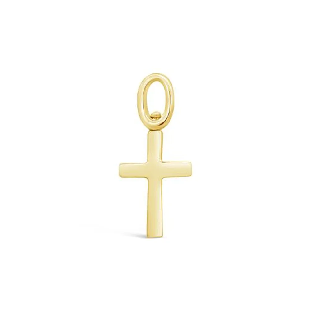 Charmables 10K Yellow Gold Diamond Cross Interchangeable Charm