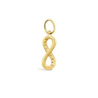 Charmables 10K Yellow Gold Diamond Infinity Interchangeable Charm