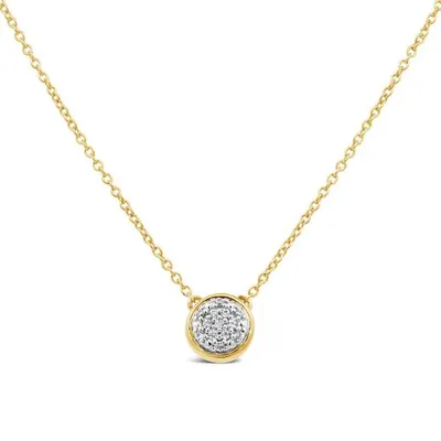 Charmables 10K Yellow Gold Diamond Circle Necklace