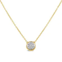 Charmables 10K Yellow Gold Diamond Circle Necklace