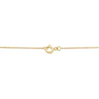 Charmables 10K Yellow Gold Diamond Cushion Shaped Necklace