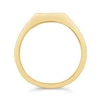 Charmables 10K Yellow Gold Diamond Moon & Star Signet Ring