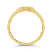 Charmables 10K Yellow Gold Diamond Infinity Signet Ring