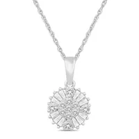 Bouquet 10K White Gold 0.38CTW Diamond Pendant