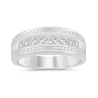 10K White Gold 0.50CTW Diamond Wedding Band