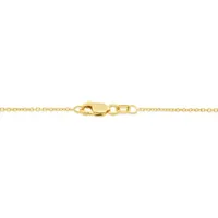 Brevani 10K Yellow Gold 0.17CTW Three Stone Diamond Necklace