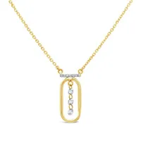 Brevani 10K Yellow Gold 0.17CTW Diamond Necklace