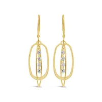 Brevani 10K Yellow Gold 0.38CTW Diamond Dangle Earrings