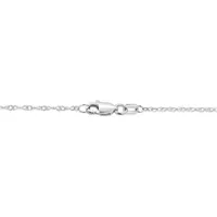 Brevani 10K White Gold 0.29CTW Diamond Drop Necklace