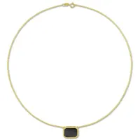 Julianna B Yellow Plated Sterling Silver Hematite Necklace