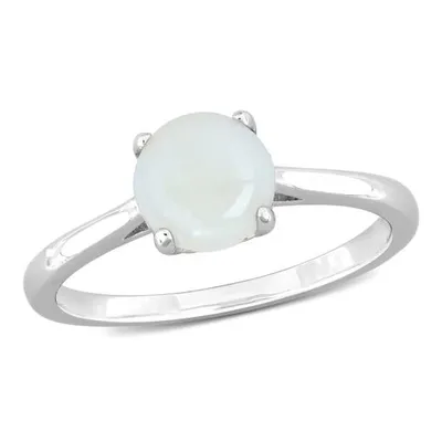 Julianna B Sterling Silver Opal Solitaire Ring