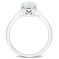 Julianna B Sterling Silver Opal Solitaire Ring
