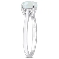 Julianna B Sterling Silver Opal Solitaire Ring