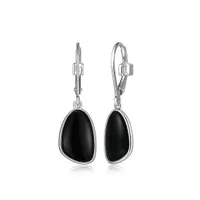 Elle Pebble Black Agate Earring g