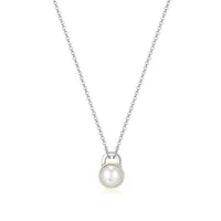 Elle Parallel Pearl Necklace