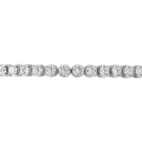 New Brilliance 10K White Gold Lab Grown 5.02CTW Diamond Tennis Bracelet