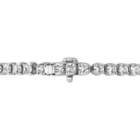 New Brilliance 10K White Gold Lab Grown 5.02CTW Diamond Tennis Bracelet