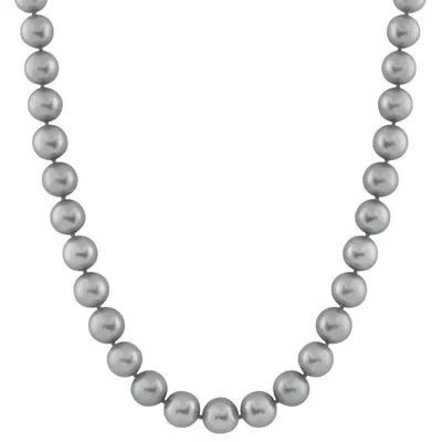 14K White Gold 6-7mm 18" Grey Freshwater Pearl Necklace