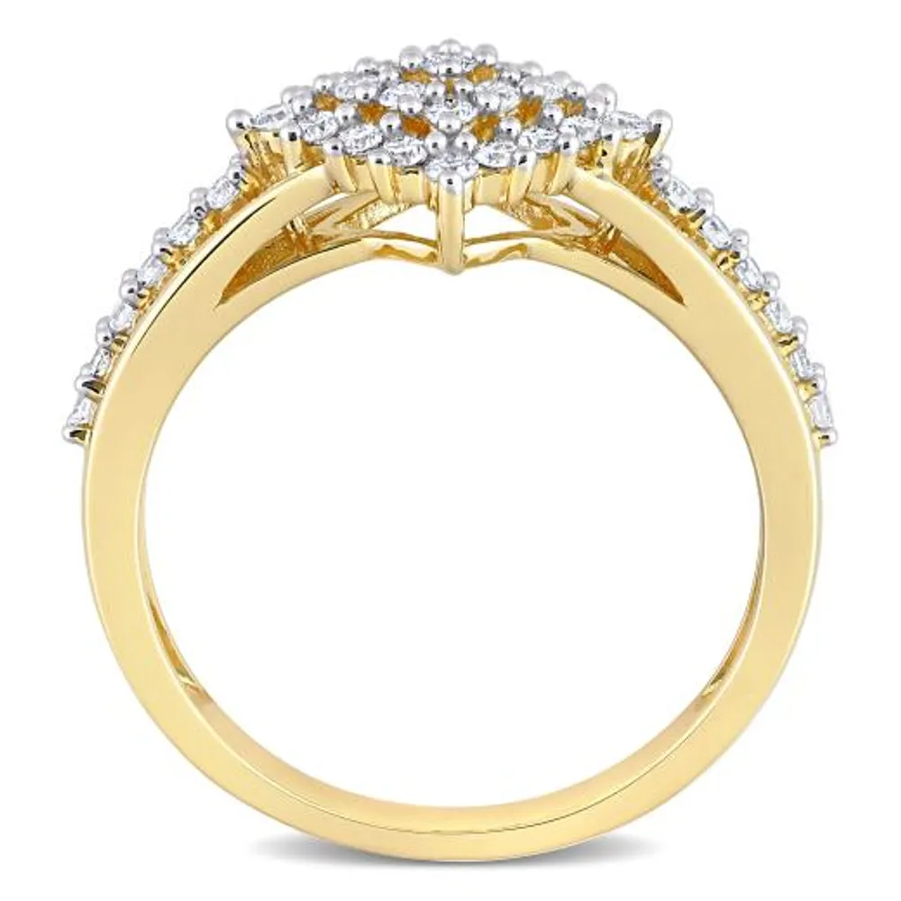 Julianna B 10K Yellow Gold 0.50CTW Diamond Bridal Ring