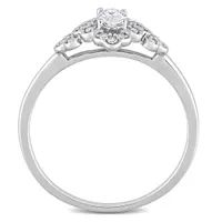 Julianna B 14K White Gold 0.24CTW Diamond Bridal Ring