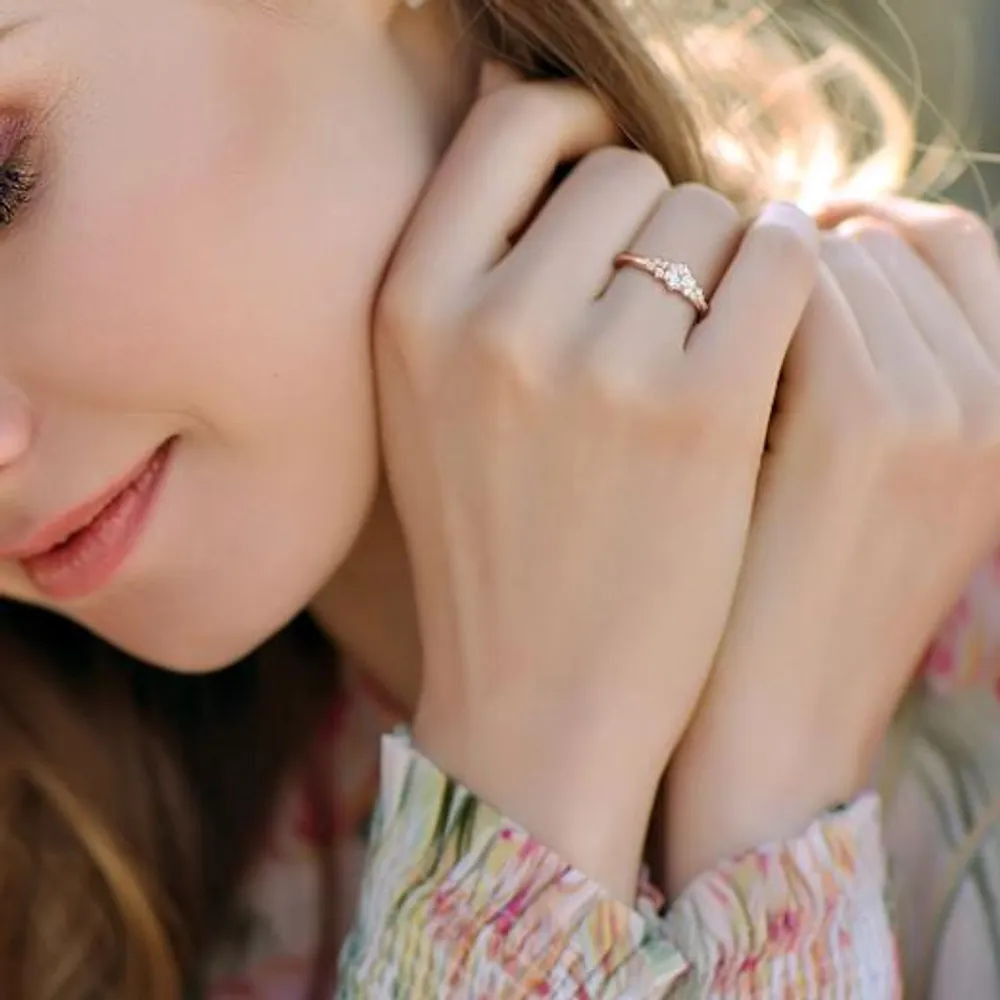Julianna B 10K Yellow Gold 0.50CTW Diamond Bridal Ring