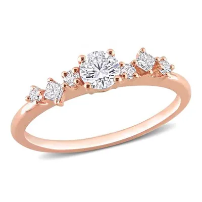 Julianna B 14K Rose Gold 0.48CTW Diamond Bridal Ring