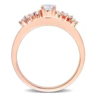 Julianna B 14K Rose Gold 0.48CTW Diamond Bridal Ring