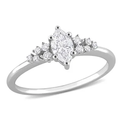 Julianna B 14K White Gold 0.50CTW Diamond Bridal Ring