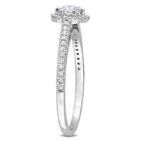 Julianna B 14K White Gold 0.49CTW Diamond Halo Bridal Ring