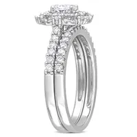 Julianna B 14K White Gold 0.98CTW Diamond Oval Shaped Bridal Ring