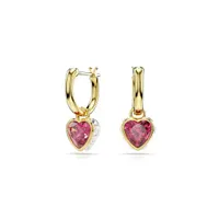 Swarovski Chromo Drop Heart Earrings